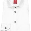 Hemden Pure | Pure Hemd - Slim Fit - Haifischkragen - Kontrastknopfe - Weis - Ohne Ovp