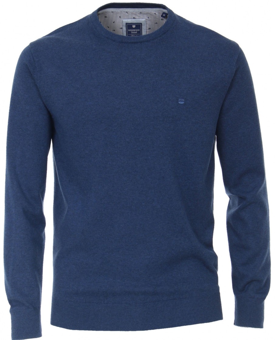 Pullover & Strick Redmond | Redmond Pullover - Rundhals-Ausschnitt - Blau