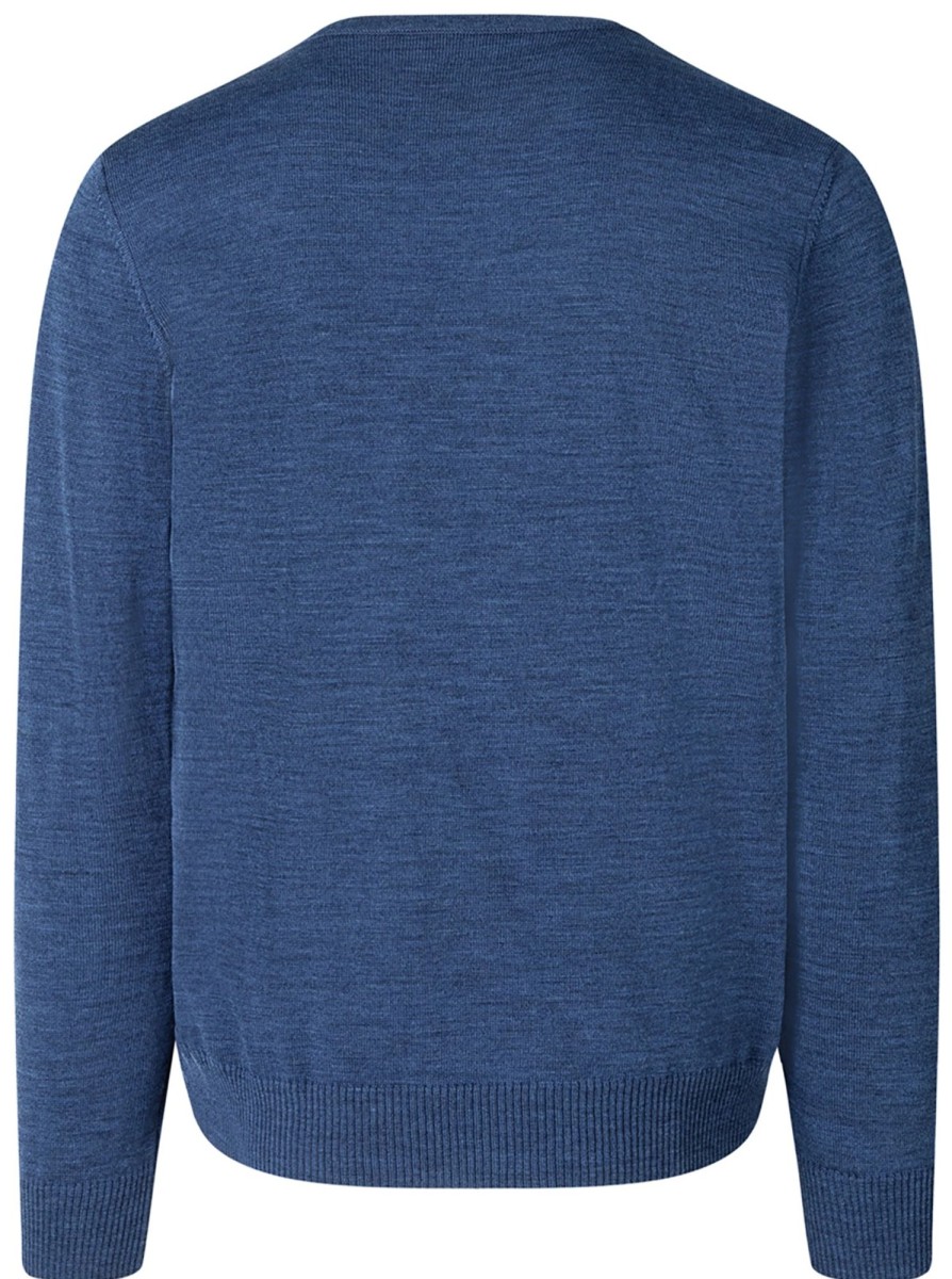 Pullover & Strick MAERZ Muenchen | Maerz Muenchen Pullover - Comfort Fit - V-Ausschnitt - Dunkelblau