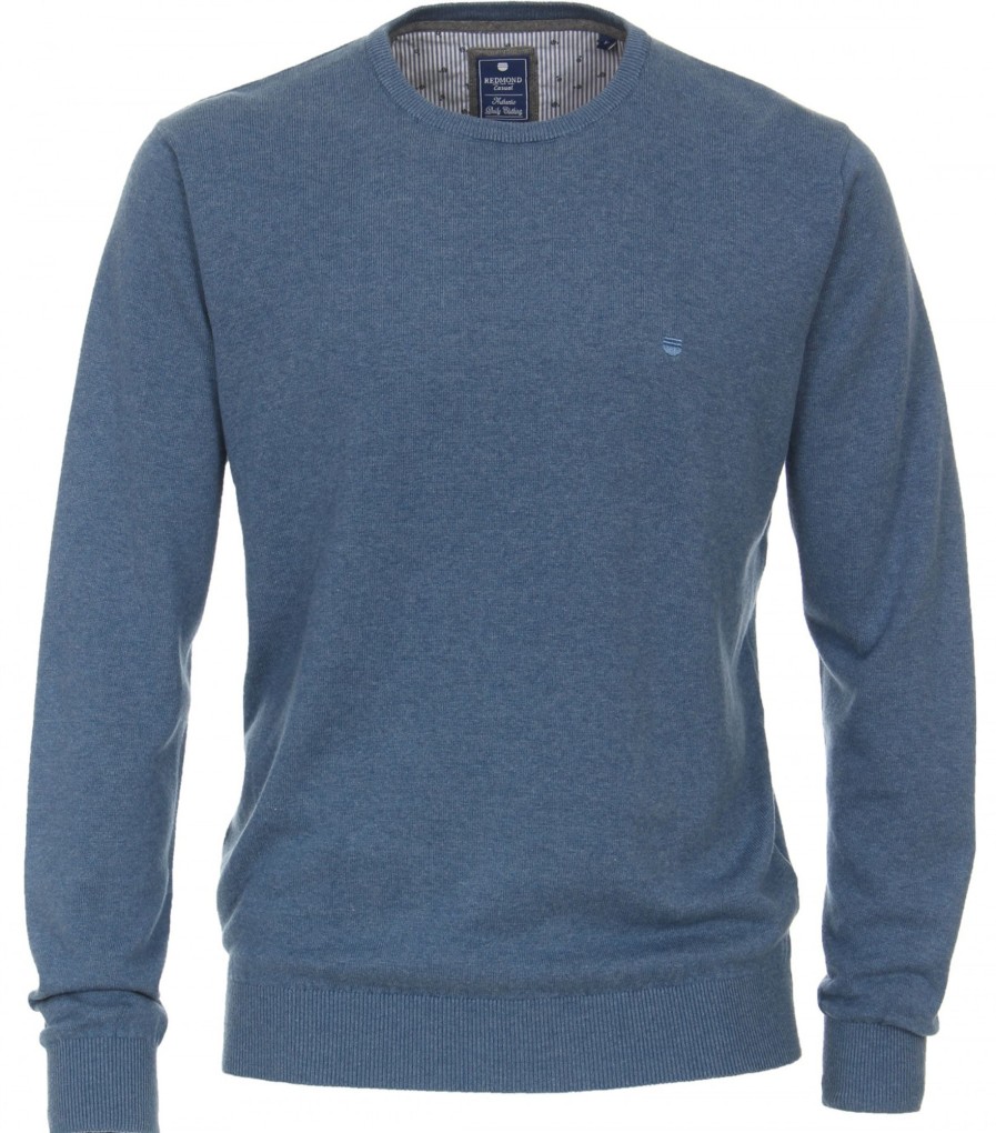 Pullover & Strick Redmond | Redmond Pullover - Rundhals-Ausschnitt - Blau