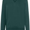 Pullover & Strick MAERZ Muenchen | Maerz Muenchen Pullover - Comfort Fit - V-Ausschnitt - Merinowolle - Grun