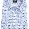 Hemden OLYMP | Olymp Kurzarmhemd - Luxor Modern Fit - Print - Hellblau / Dunkelblau