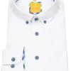 Hemden Redmond | Redmond Hemd - Casual Modern Fit - Button Down Kragen - Oxford - Weis