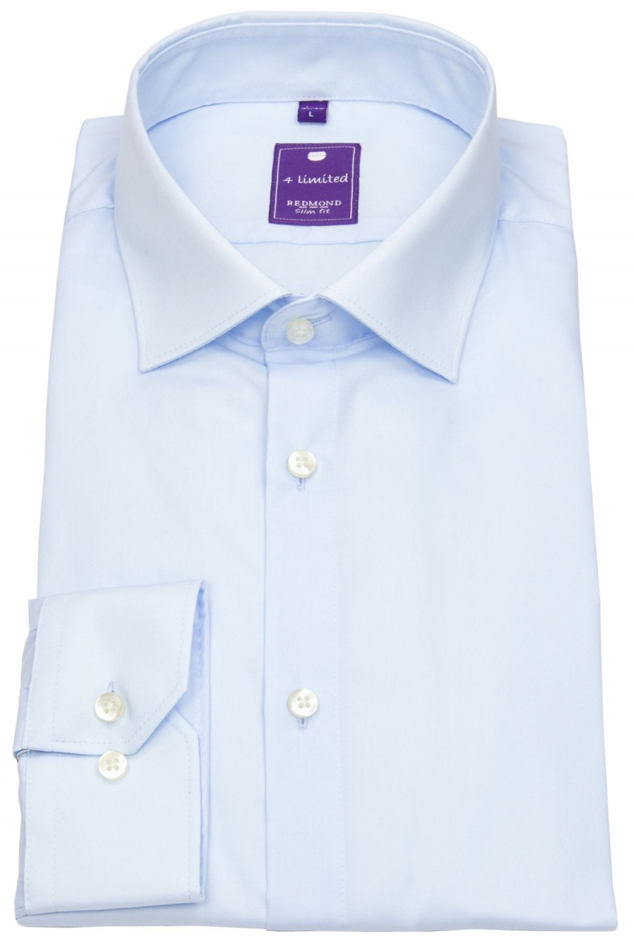 Hemden Redmond | Redmond Hemd - Slim Fit - Kentkragen - Hellblau