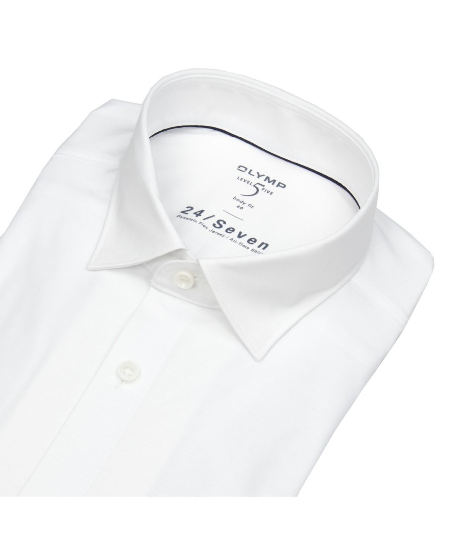 Hemden OLYMP | Olymp Hemd - Level 5 - 24 / Seven - All Time Shirt - Weis - Extra Langer 69Cm Arm