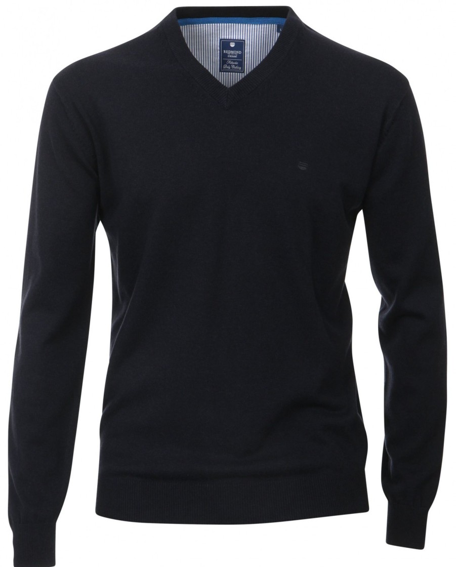 Pullover & Strick Redmond | Redmond Pullover - V-Ausschnitt - Dunkelblau