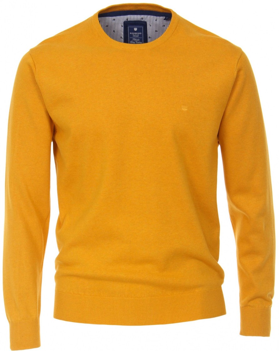 Pullover & Strick Redmond | Redmond Pullover - Rundhals-Ausschnitt - Gelb