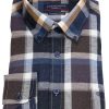 Hemden Casa Moda | Casa Moda Hemd - Casual Fit - Button Down Kragen - Flanell - Kariert - Mehrfarbig