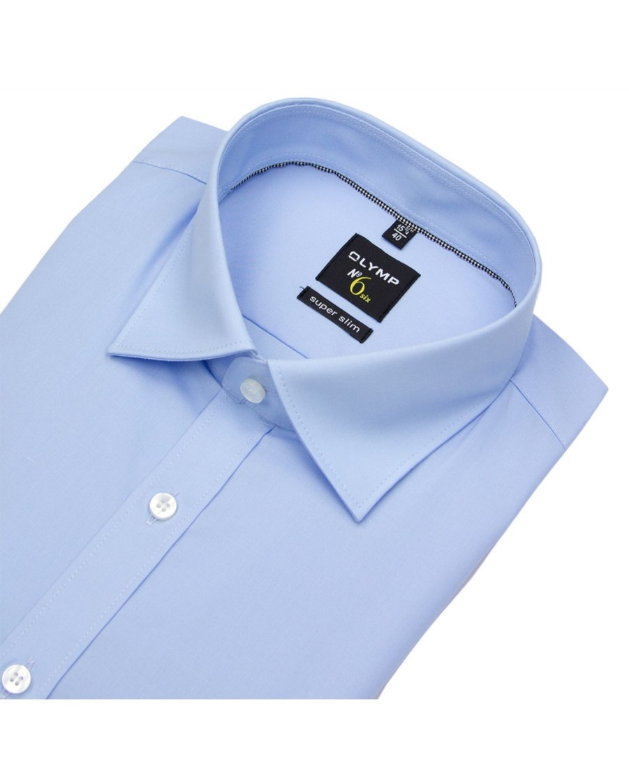 Hemden OLYMP | Olymp Hemd - No. Six Super Slim - Under Button Down - Hellblau