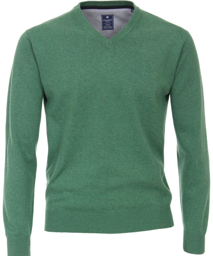 Pullover & Strick Redmond | Redmond Pullover - V-Ausschnitt - Grun