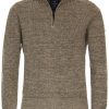 Pullover & Strick Redmond | Redmond Pullover - Troyerkragen Mit Reissverschluss - Beige