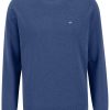 Pullover & Strick Fynch-Hatton | Fynch-Hatton Pullover - Casual Fit - Rundhals-Ausschnitt - Blau