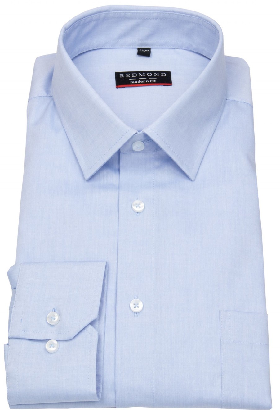 Hemden Redmond | Redmond Hemd - Modern Fit - Kentkragen - Hellblau