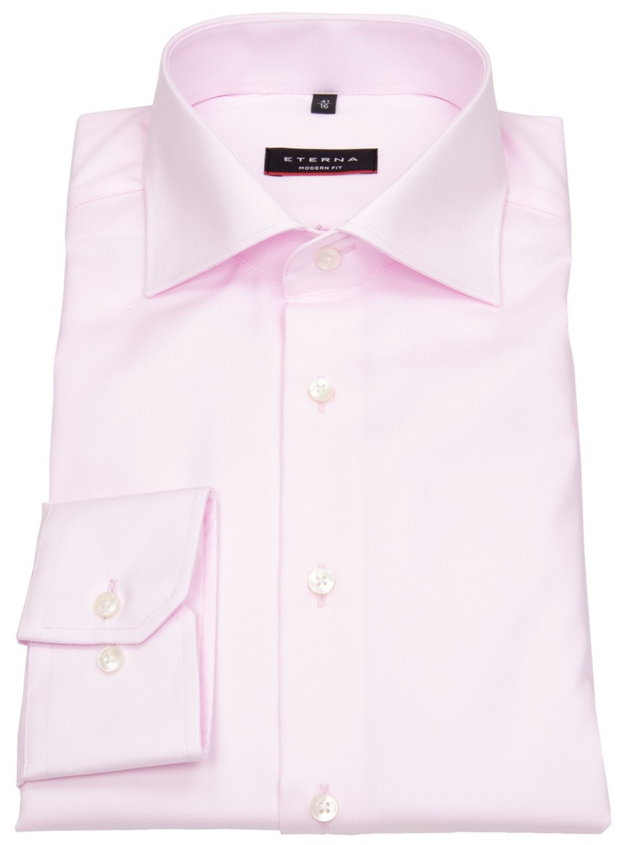 Hemden Eterna | Eterna Hemd - Modern Fit - Cover Shirt - Extra Blickdicht - Rose