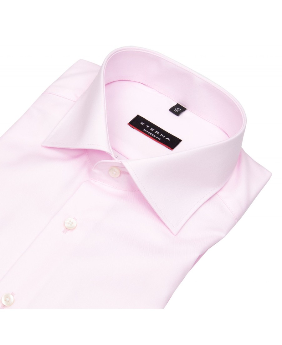 Hemden Eterna | Eterna Hemd - Modern Fit - Cover Shirt - Extra Blickdicht - Rose