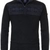 Pullover & Strick Redmond | Redmond Pullover - Troyerkragen Mit Reissverschluss - Schwarz