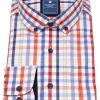 Hemden Redmond | Redmond Hemd - Comfort Fit - Button Down Kragen - Bio Baumwolle - Kariert - Mehrfarbig