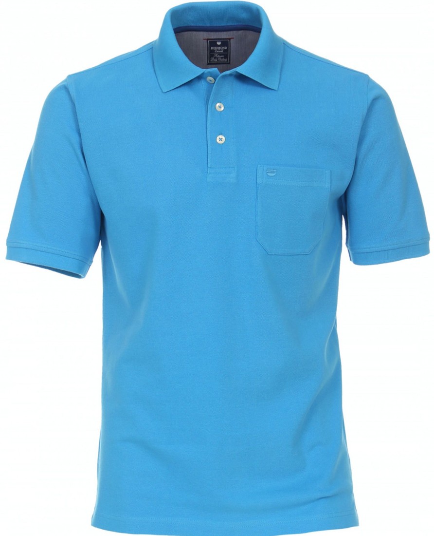 Hemden Redmond | Redmond Poloshirt - Casual Fit - Pique - Blau