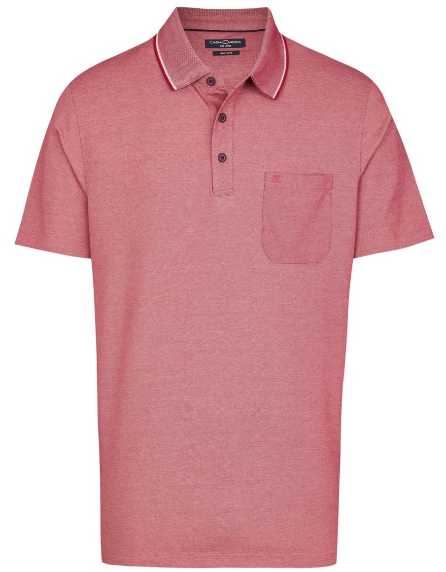 T-Shirts & Polos Casa Moda Casa Moda | Casa Moda Poloshirt - Regular Fit - Pflaume