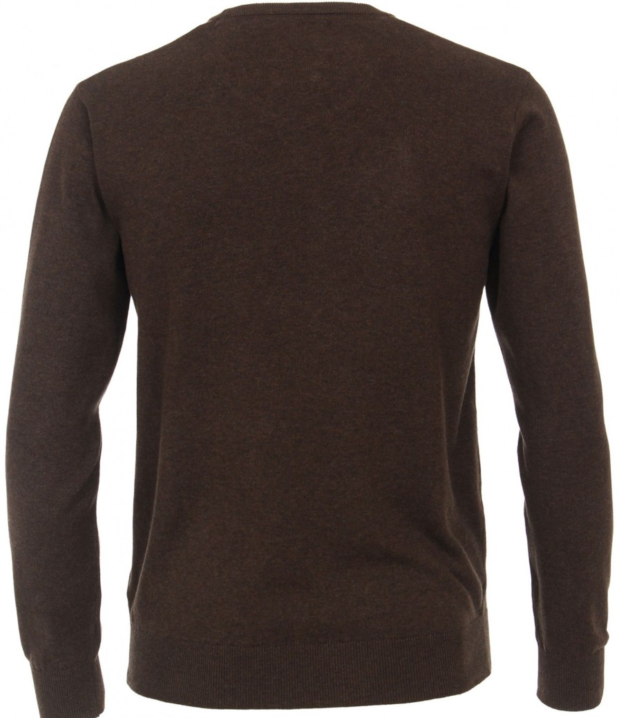 Pullover & Strick Redmond | Redmond Pullover - Rundhals-Ausschnitt - Braun