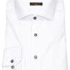 Hemden Eterna | Eterna Hemd - Slim Fit - Cover Shirt - Kontrastknopfe - Weis