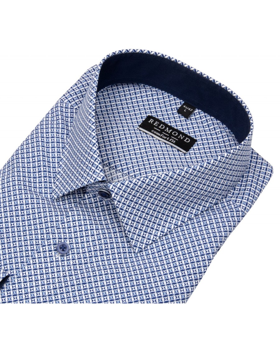 Hemden Redmond | Redmond Hemd - Comfort Fit - Print - Blau / Weis