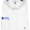 Hemden Hatico | Hatico Hemd - Regular Fit - Button Down - Oxford - Weis