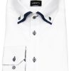 Hemden Venti | Venti Hemd - Modern Fit - Unterlegter Button Down - Weis