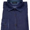 Hemden MAERZ Muenchen | Maerz Muenchen Hemd - Comfort Fit - Jeanshemd - Blau