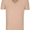 T-Shirts & Polos OLYMP V-Ausschnitt | Olymp Level Five Body Fit - T-Shirt - Tiefer V-Ausschnitt - Caramel