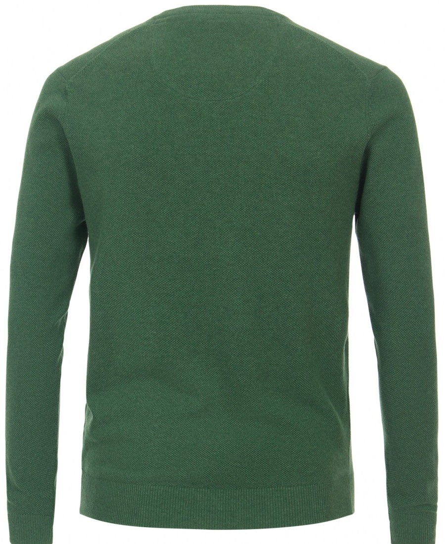 Pullover & Strick Redmond | Redmond Pullover - V-Ausschnitt - Strick - Grun