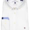 Hemden Hatico | Hatico Hemd - Modern Fit - Button Down - Oxford - Weis