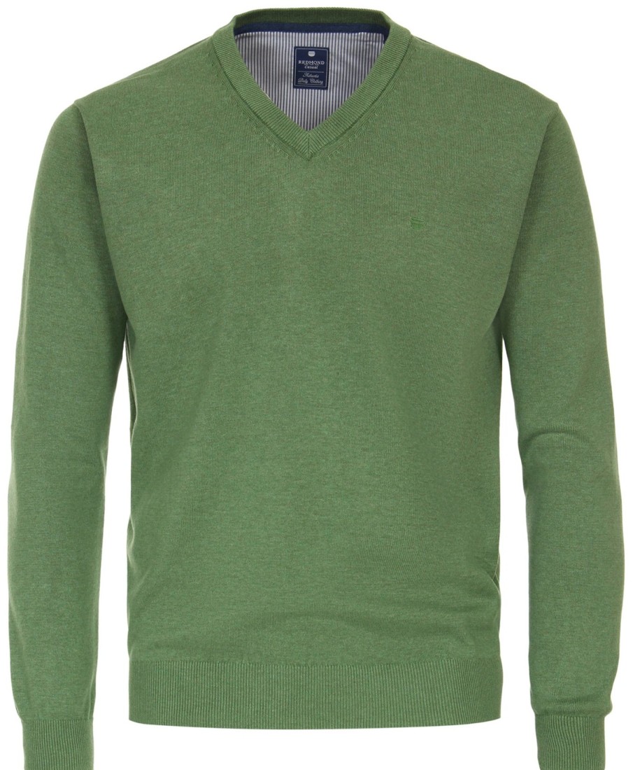 Pullover & Strick Redmond | Redmond Pullover - V-Ausschnitt - Grun