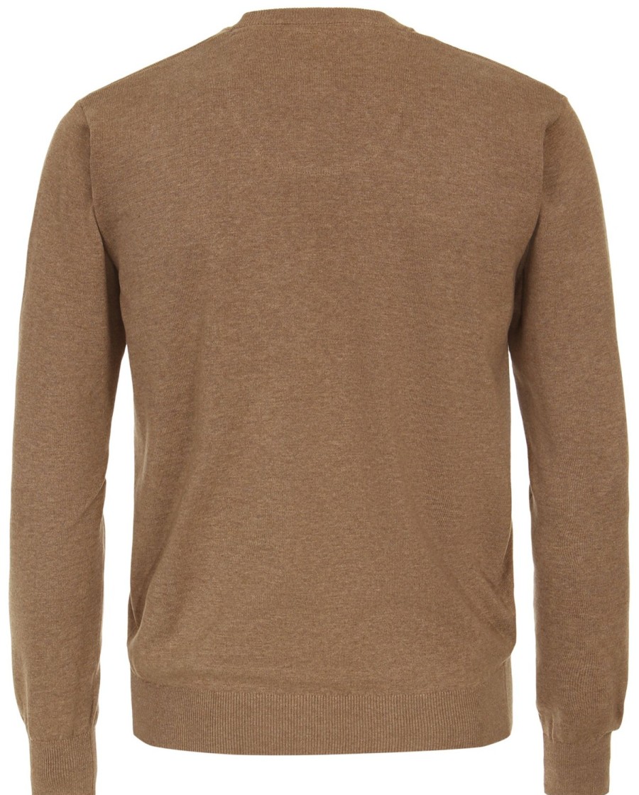 Pullover & Strick Redmond | Redmond Pullover - V-Ausschnitt - Braun