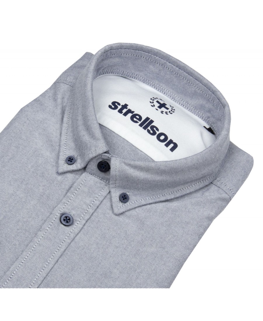 Hemden Strellson | Strellson Hemd - Casual Fit - Button Down Kragen - Blau