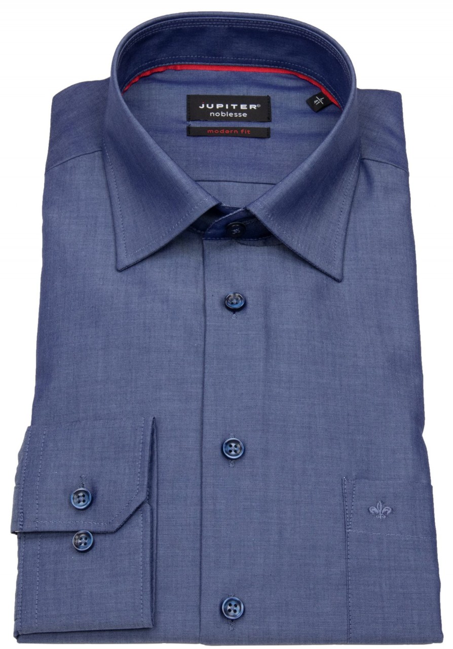 Hemden Jupiter | Jupiter Hemd - Modern Fit - Chambray - Blau