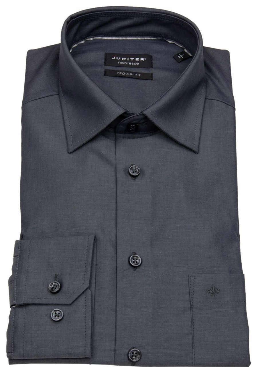 Hemden Jupiter | Jupiter Hemd - Regular Fit - Chambray - Anthrazit