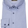 Hemden Redmond | Redmond Hemd - Slim Fit - Button Down Kragen - Struktur - Blau