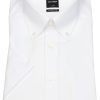 Hemden OLYMP | Olymp Kurzarmhemd - Luxor Modern Fit - Button-Down-Kragen - Weis