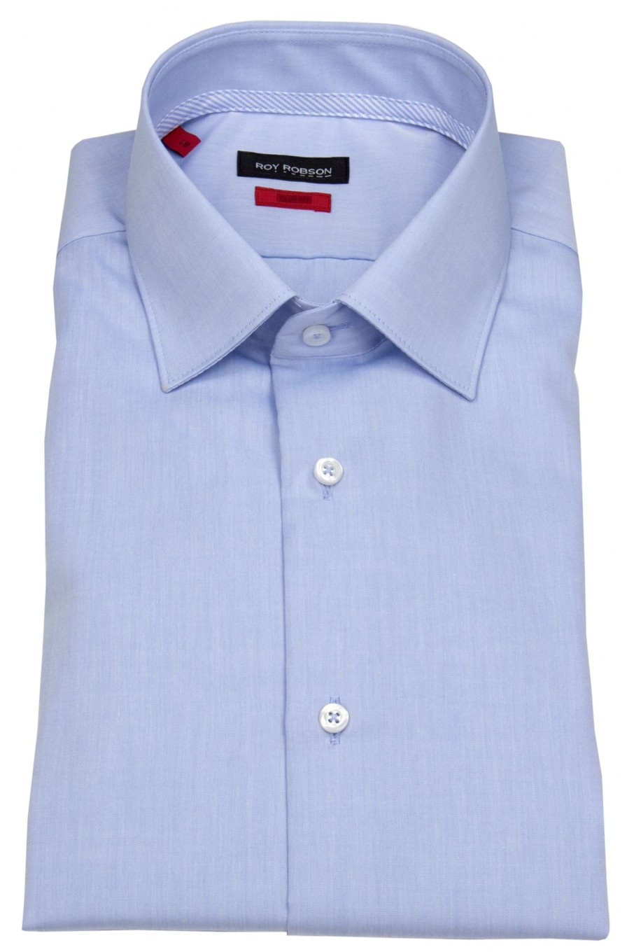 Hemden Roy Robson | Roy Robson Hemd - Slim Fit - Kentkragen - Hellblau