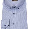 Hemden Redmond | Redmond Hemd - Slim Fit - Button Down Kragen - Struktur - Blau - Ohne Ovp