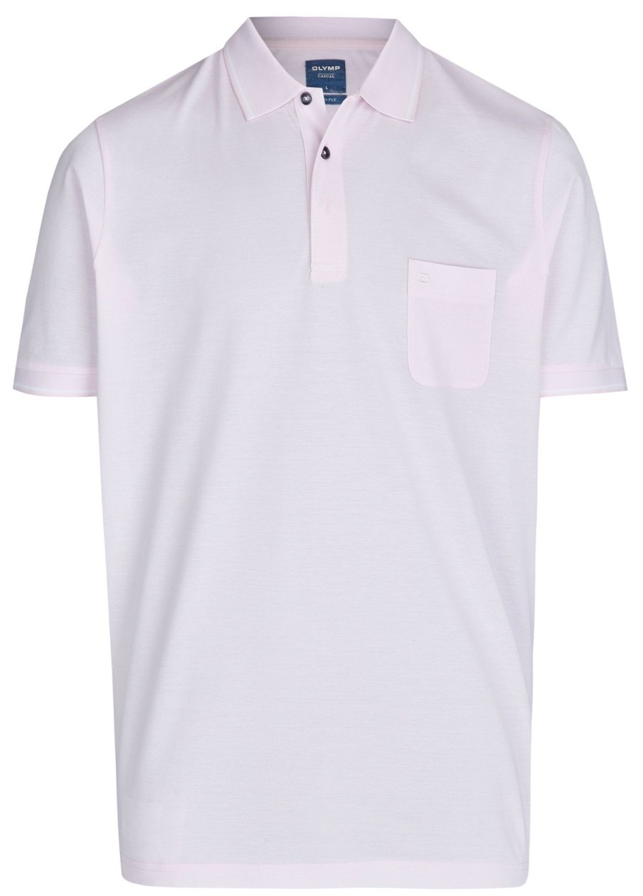 T-Shirts & Polos OLYMP Olymp | Olymp Poloshirt - Casual Fit - Pique - Hellrose